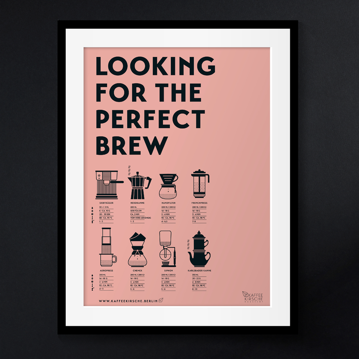 Poster A2 "Looking for the perfect brew"
