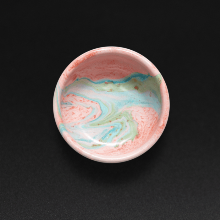Schale Emaille "New Marble – Blush" 12 cm